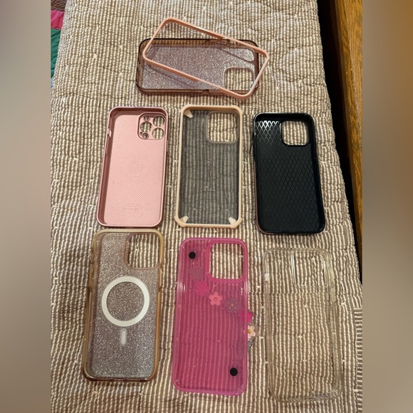iPhone 13 ProMax cases. Two of them are Kate Spade NY. One is a wallet case. - Picture 1 of 10